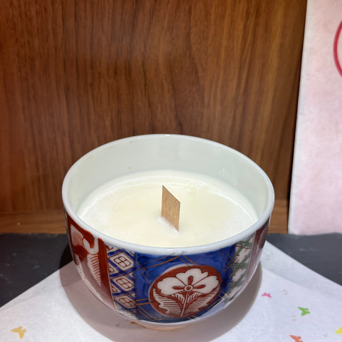 [Koimari Tailor-made] Ancient Imari Ware Candle - Teacup size