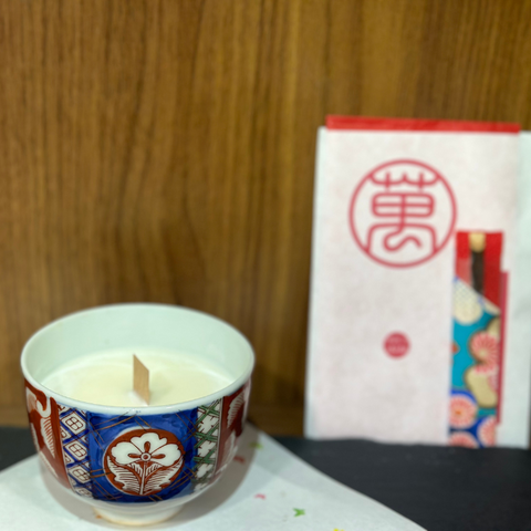 [Koimari 001] Ancient Imari Ware Candle