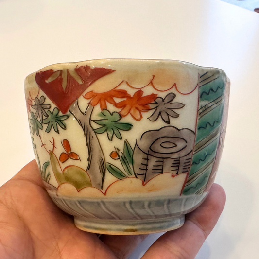 [Koimari Tailor-made] Ancient Imari Ware Candle - Teacup size